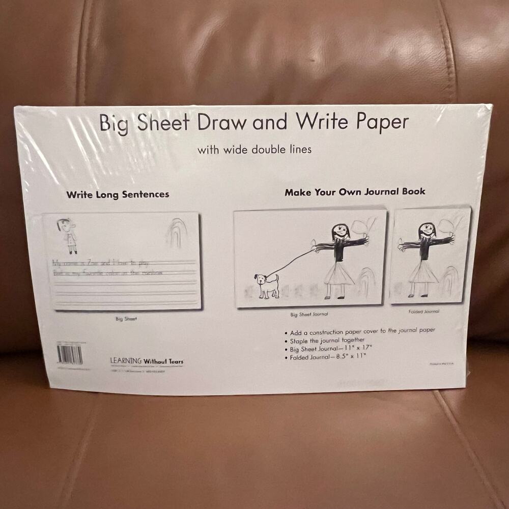New Handwriting Learning Without Tears Big Sheet Journal Paper